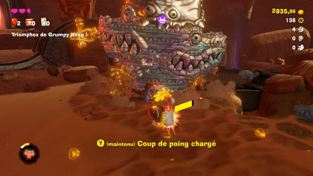 Donkey Kong Bananza Nintendo Switch 2 soluce guide fr strate canyon boss jeu astuce 
