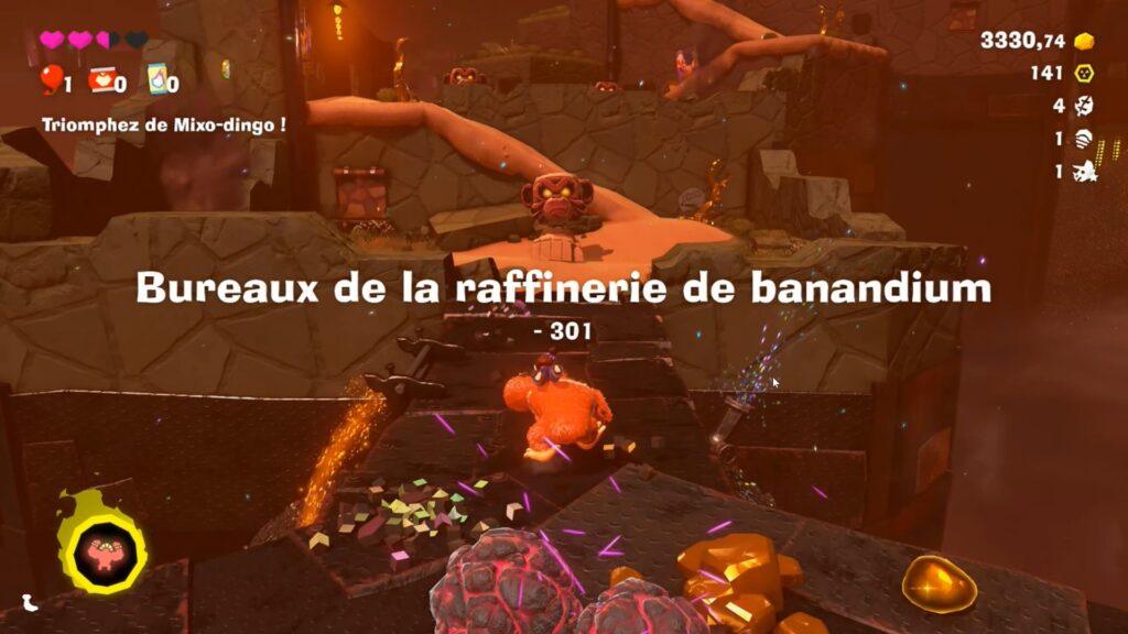 Donkey Kong Bananza Nintendo Switch 2 soluce guide fr strate canyon boss jeu astuce 