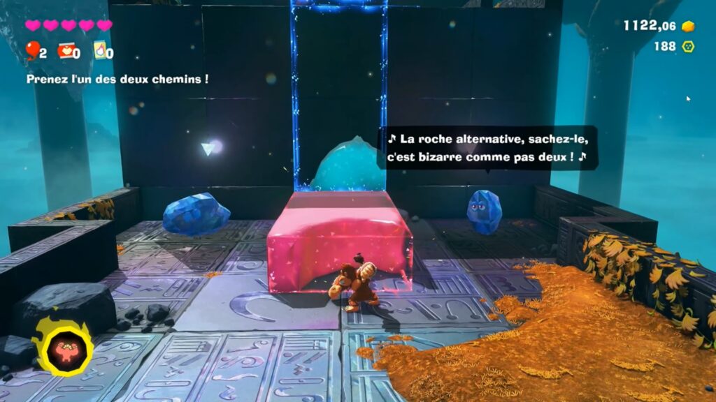 donkey kong bananza soluce guide fr nintendo switch 2 strate fourche glacier jonction