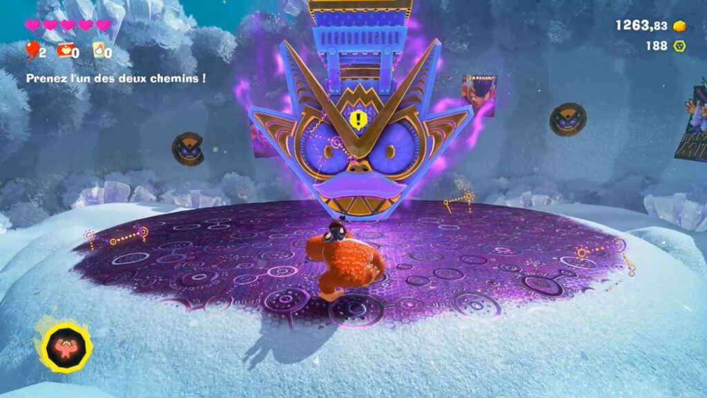 donkey kong bananza soluce guide fr nintendo switch 2 strate fourche glacier jonction