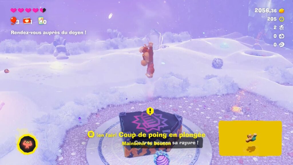 donkey kong bananza soluce guide fr nintendo switch 2 strate fourche glacier jonction