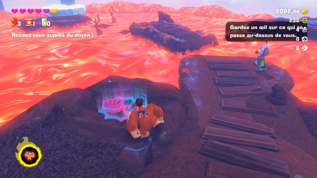 donkey kong bananza soluce guide fr nintendo switch 2 strate fourche glacier jonction