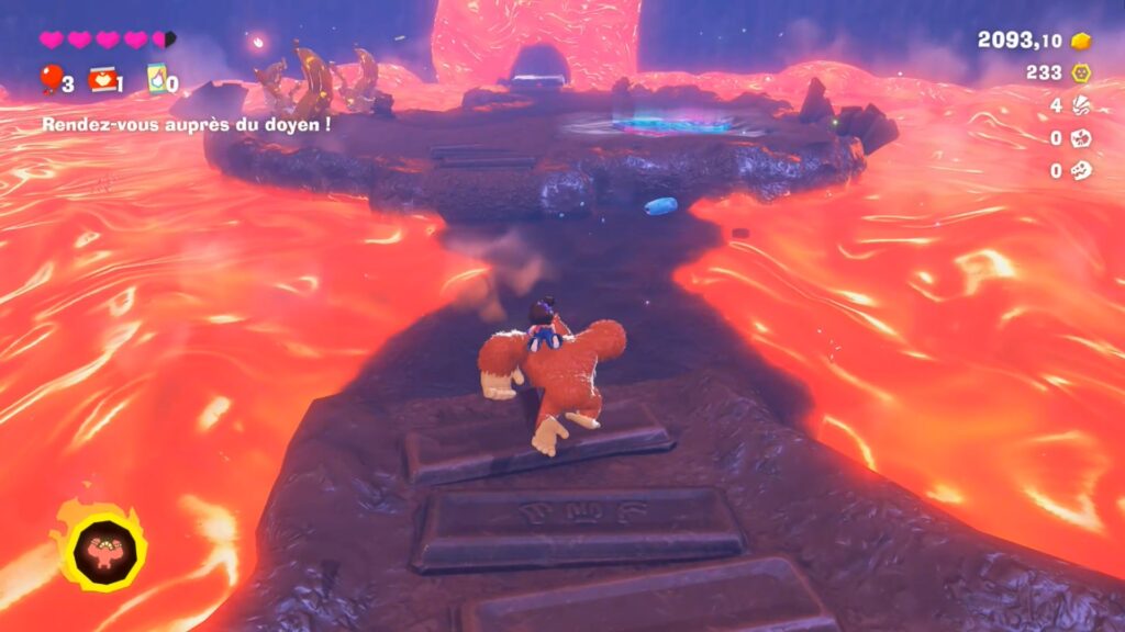 donkey kong bananza soluce guide fr nintendo switch 2 strate fourche glacier jonction