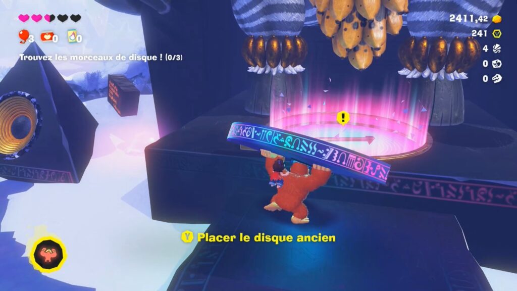 donkey kong bananza soluce guide fr nintendo switch 2 strate fourche glacier jonction