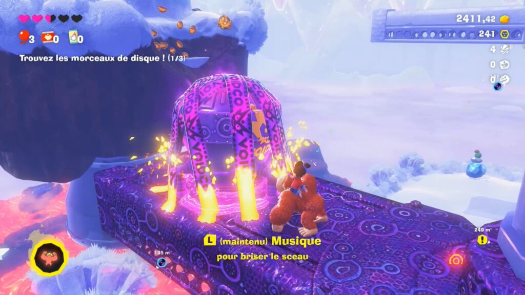 donkey kong bananza soluce guide fr nintendo switch 2 strate fourche glacier jonction