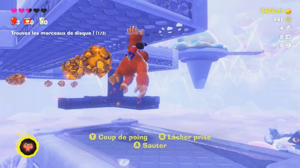 donkey kong bananza soluce guide fr nintendo switch 2 strate fourche glacier jonction