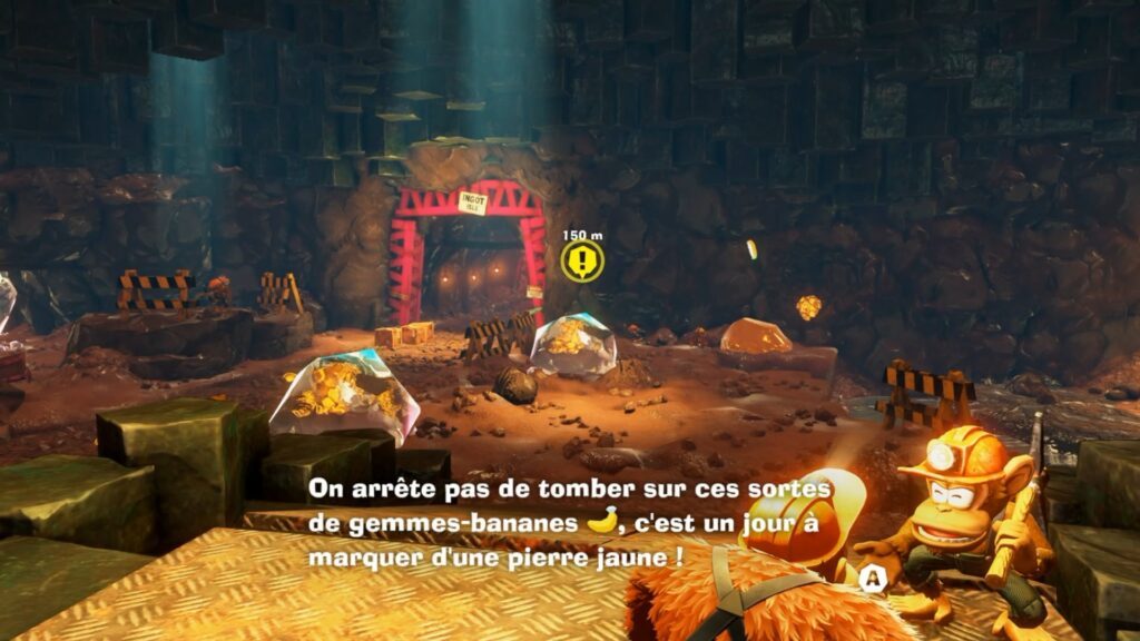 donkey kong bananza switch 2 soluce fr ile lingot effrondree 2025