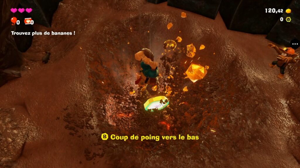 donkey kong bananza switch 2 soluce fr ile lingot effrondree 2025