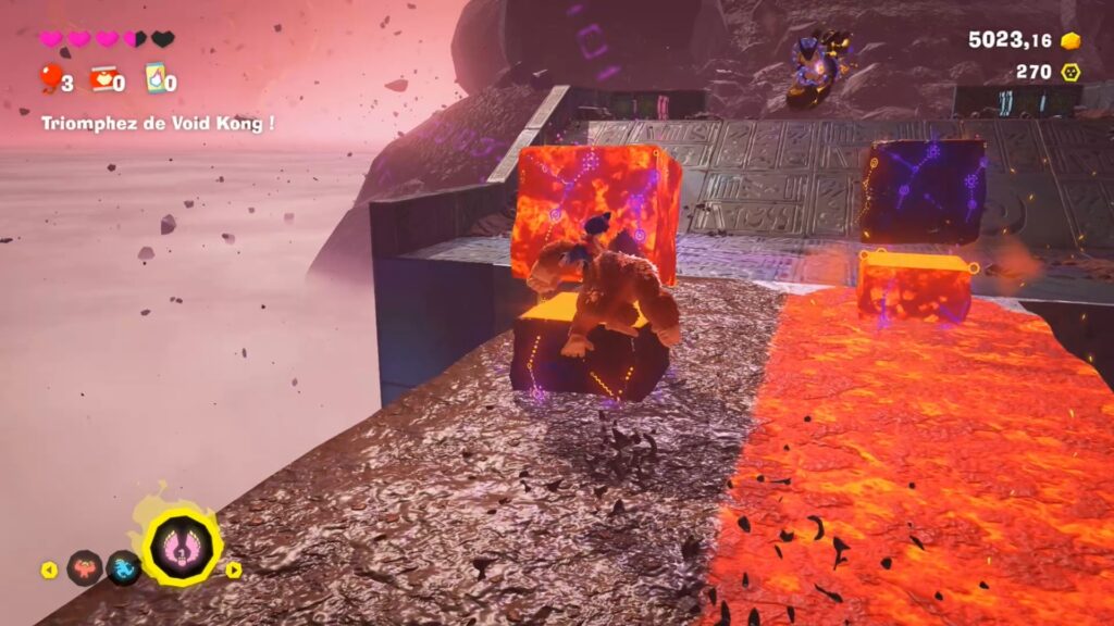 donkey kong bananza soluce guide fr nintendo switch 2 strate fourche glacier jonction boss void kong