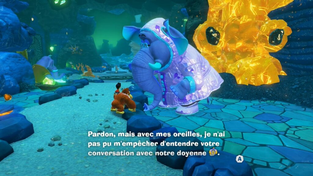 Donkey Kong Bananza soluce guide strate tempete fr elephant boss volovan jeu astuce nintendo switch 2