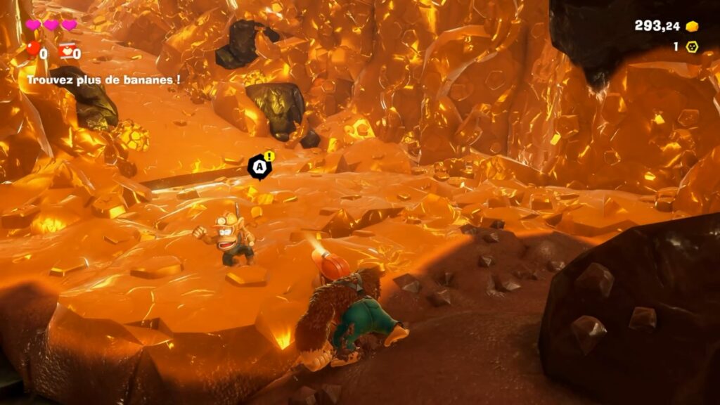 donkey kong bananza switch 2 soluce fr ile lingot effrondree 2025