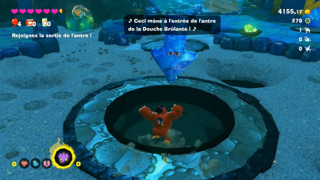 Donkey Kong Bananza soluce guide strate tempete fr elephant boss volovan jeu astuce nintendo switch 2
