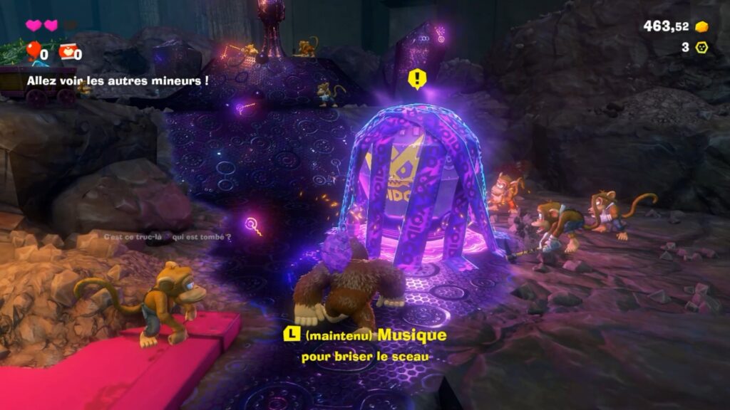 donkey kong bananza switch 2 soluce fr ile lingot effrondree 2025