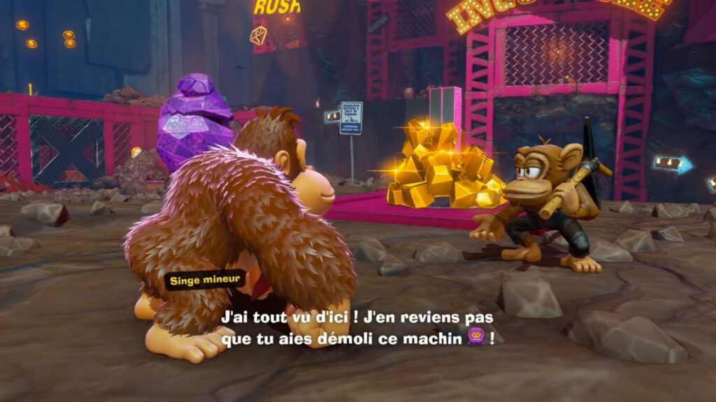 donkey kong bananza switch 2 soluce fr ile lingot effrondree 2025