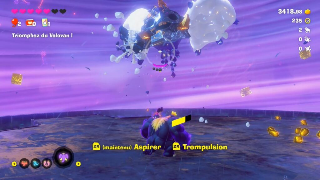Donkey Kong Bananza soluce guide strate tempete fr elephant boss volovan jeu astuce nintendo switch 2
