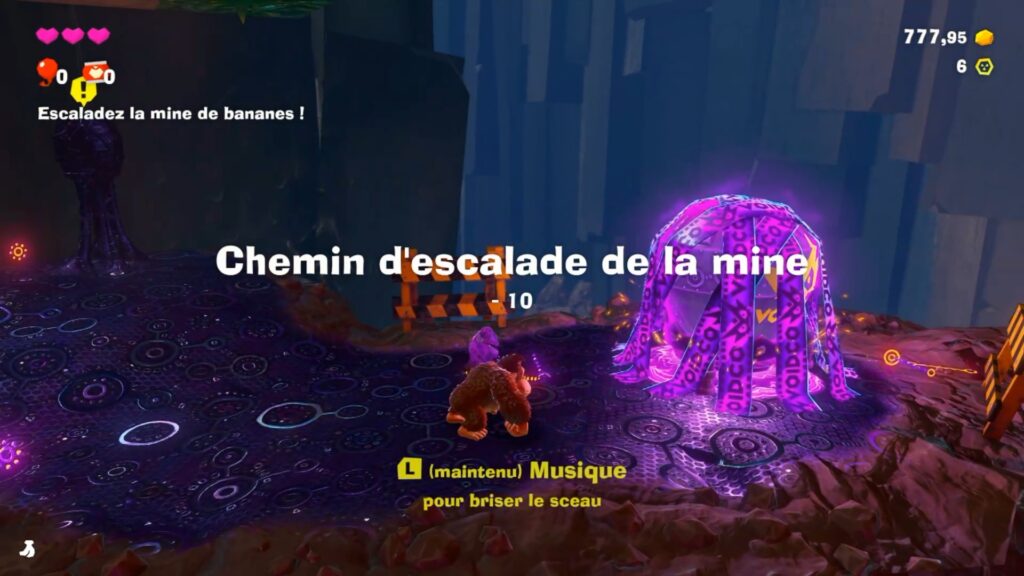 donkey kong bananza switch 2 soluce fr ile lingot effrondree 2025
