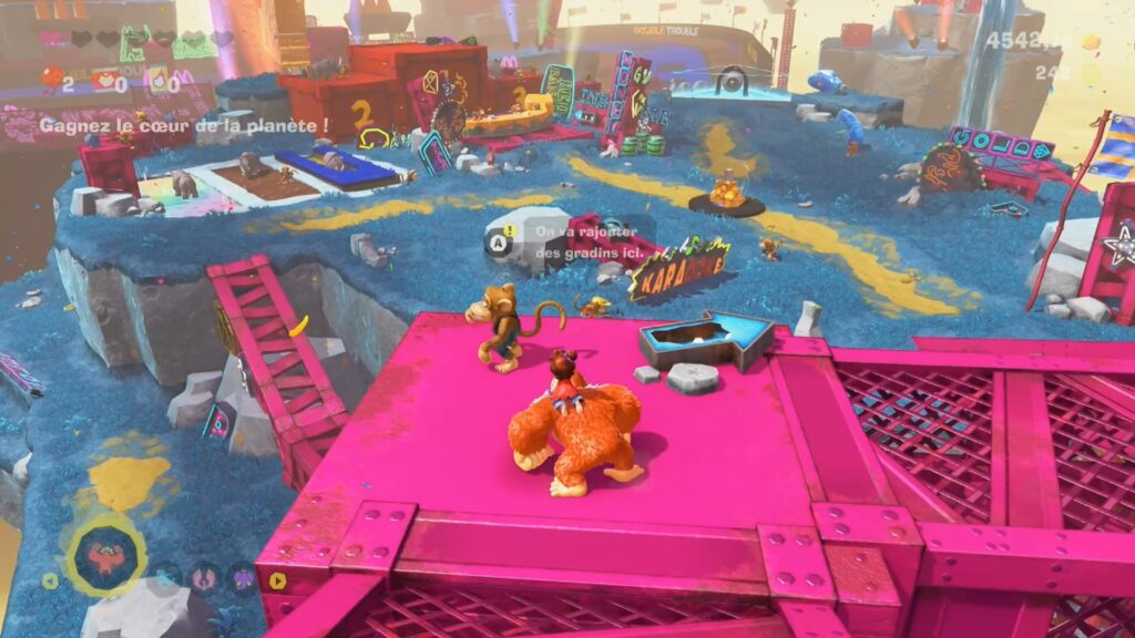 Donkey Kong Bananza state rhinodrome course fr nintendo switch 2 rallye course diddy dixie rambi