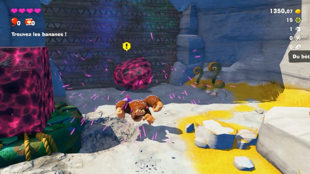 donkey kong bananza soluce guide fr strate du lagon boulpif pillier bananium 