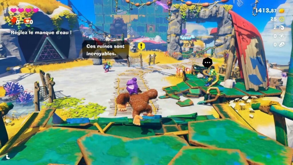 donkey kong bananza soluce guide fr strate du lagon boulpif pillier bananium 