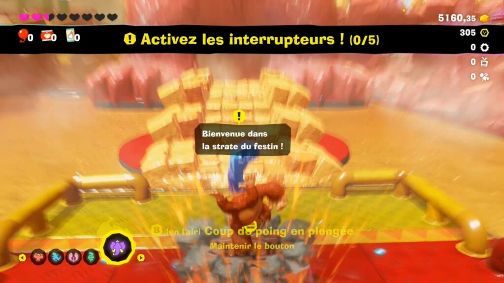 donkey kong strate festin interrupteur soluce astuce jeu nintendo switch 2 guide image 