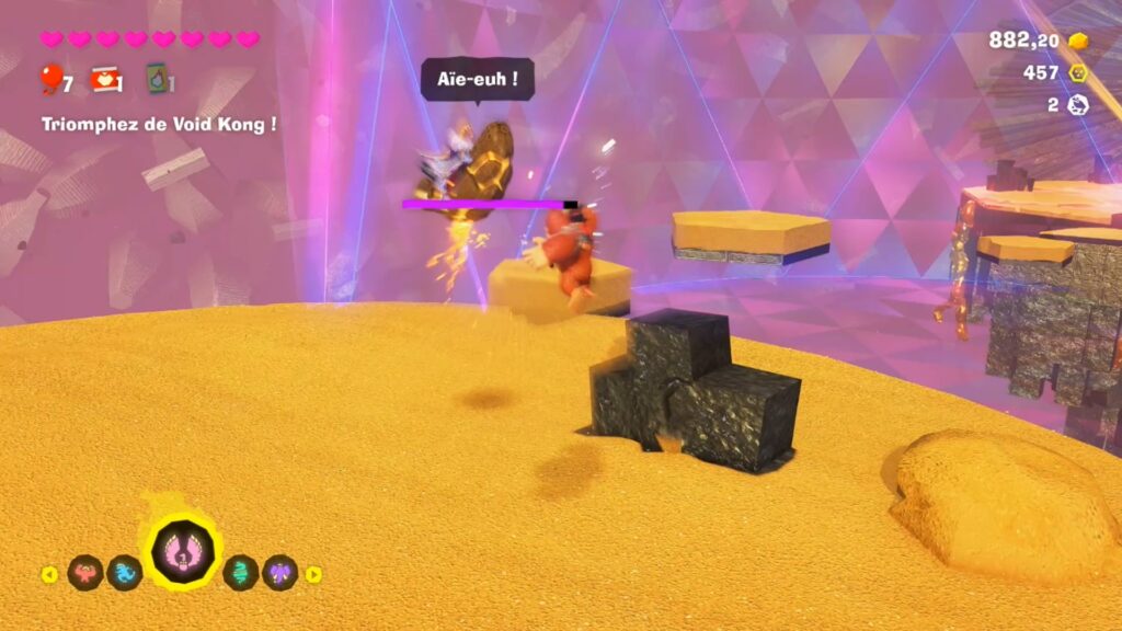 Donkey Kong Bananza switch 2 Strate Interdite void kong boss soluce guide astuce fr 