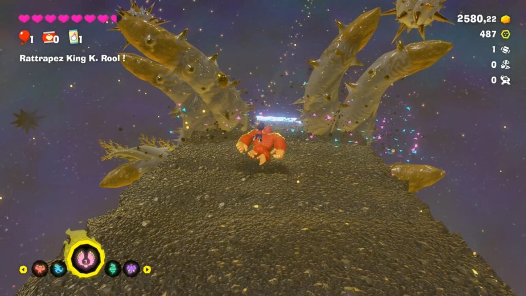Donkey Kong bananza coeur planete boss astuce guide nintendo switch 2 image jeu king k rool