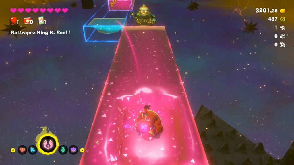 Donkey Kong bananza coeur planete boss astuce guide nintendo switch 2 image jeu king k rool