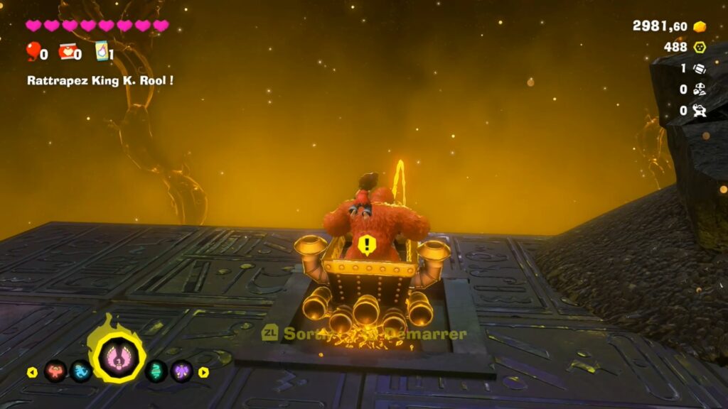 Donkey Kong bananza coeur planete boss astuce guide nintendo switch 2 image jeu king k rool