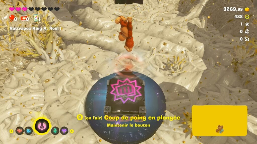 Donkey Kong bananza coeur planete boss astuce guide nintendo switch 2 image jeu king k rool
