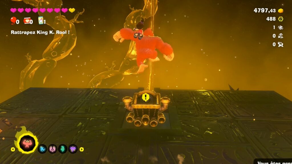 Donkey Kong bananza coeur planete boss astuce guide nintendo switch 2 image jeu king k rool