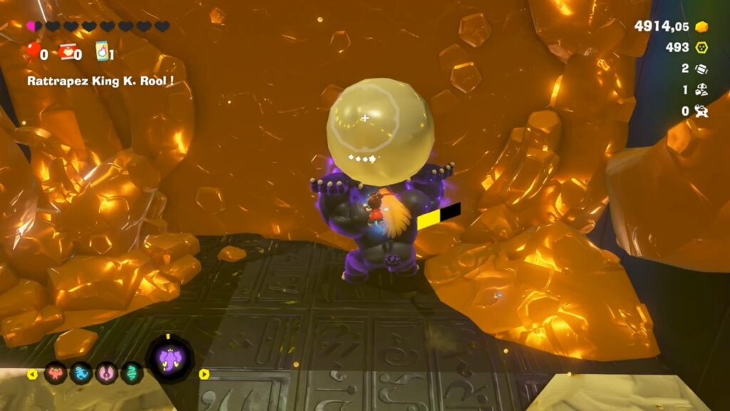 Donkey Kong bananza coeur planete boss astuce guide nintendo switch 2 image jeu king k rool