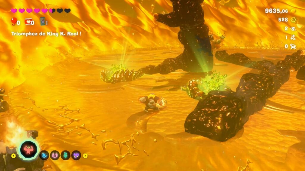 Donkey Kong bananza coeur planete boss astuce guide nintendo switch 2 image jeu king k rool