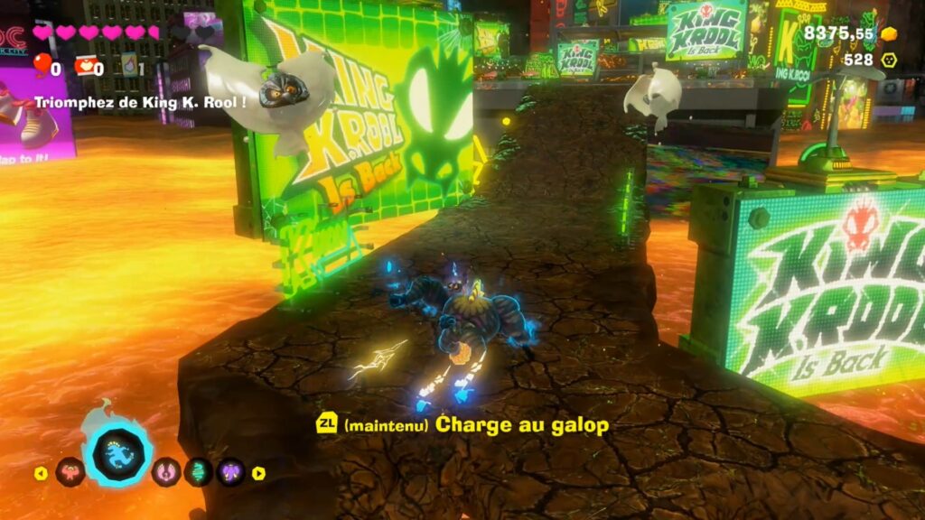 Donkey Kong bananza coeur planete boss astuce guide nintendo switch 2 image jeu king k rool