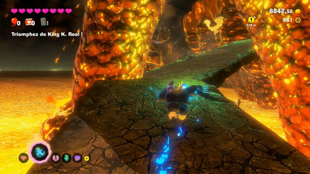 Donkey Kong bananza coeur planete boss astuce guide nintendo switch 2 image jeu king k rool