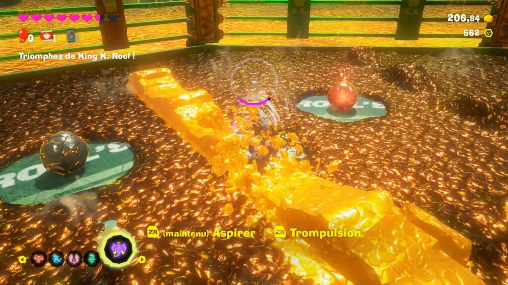 Donkey Kong bananza coeur planete boss astuce guide nintendo switch 2 image jeu king k rool