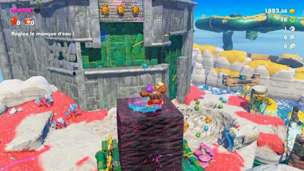 donkey kong bananza soluce guide fr strate du lagon boulpif pillier bananium 