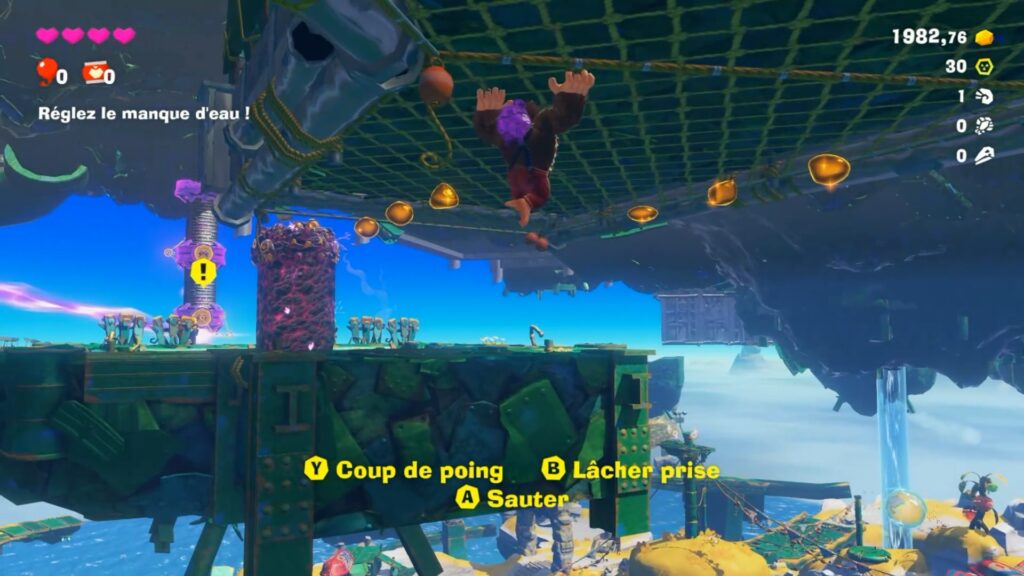 donkey kong bananza soluce guide fr strate du lagon boulpif pillier bananium 