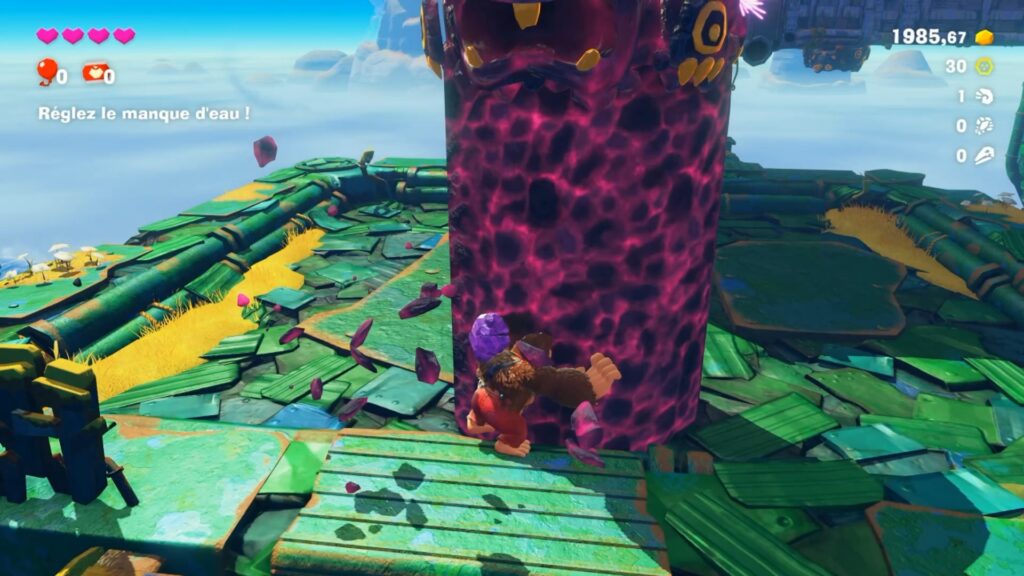 donkey kong bananza soluce guide fr strate du lagon boulpif pillier bananium 