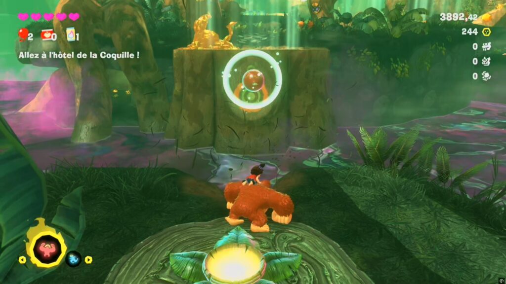 donkey kong bananza strate de la foret guide soluce fr jonction boss autruche nintendo switch 2