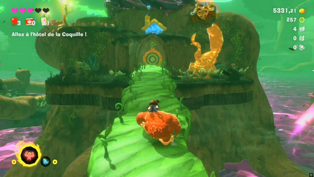 donkey kong bananza strate de la foret guide soluce fr jonction boss autruche nintendo switch 2