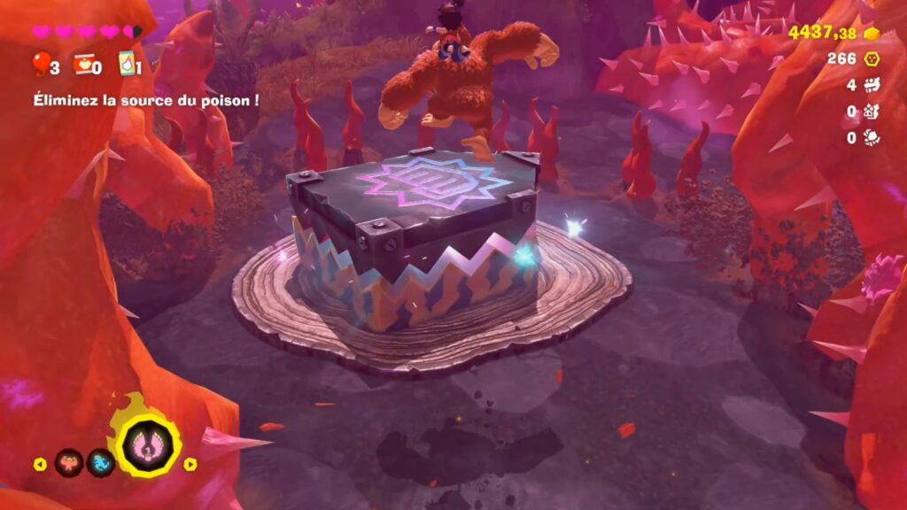 donkey kong bananza strate de la foret guide soluce fr jonction boss autruche nintendo switch 2