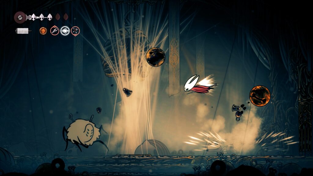 hollow knight silksong acte 1 pharloom zone clochelle maudite boss la veuve cheminement complet soluce guide ps5 ps4 xbox game pass nintendo switch 2