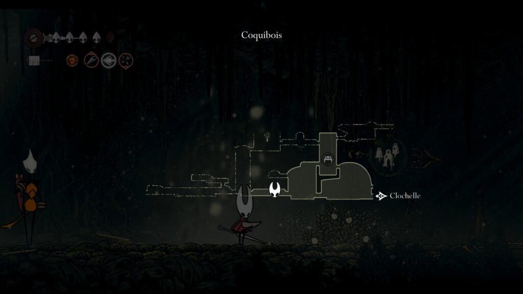 hollow knight silksong soluce complete sone coquibois acte 1 pharloom pc steam xbox game pass ps5 nintendo switch 2 boss sœur splinter masque compétence prise ferme