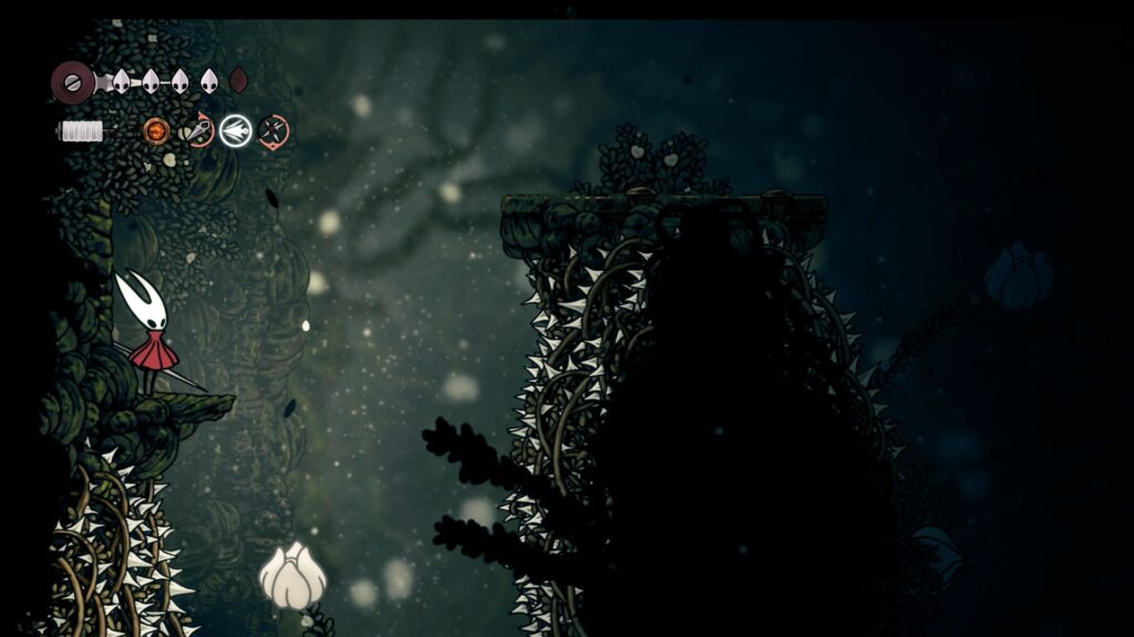 hollow knight silksong soluce complete sone coquibois acte 1 pharloom pc steam xbox game pass ps5 nintendo switch 2 boss sœur splinter masque compétence prise ferme