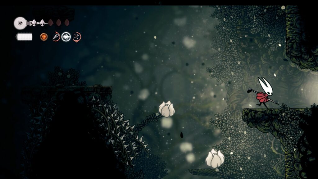 hollow knight silksong soluce complete sone coquibois acte 1 pharloom pc steam xbox game pass ps5 nintendo switch 2 boss sœur splinter masque compétence prise ferme