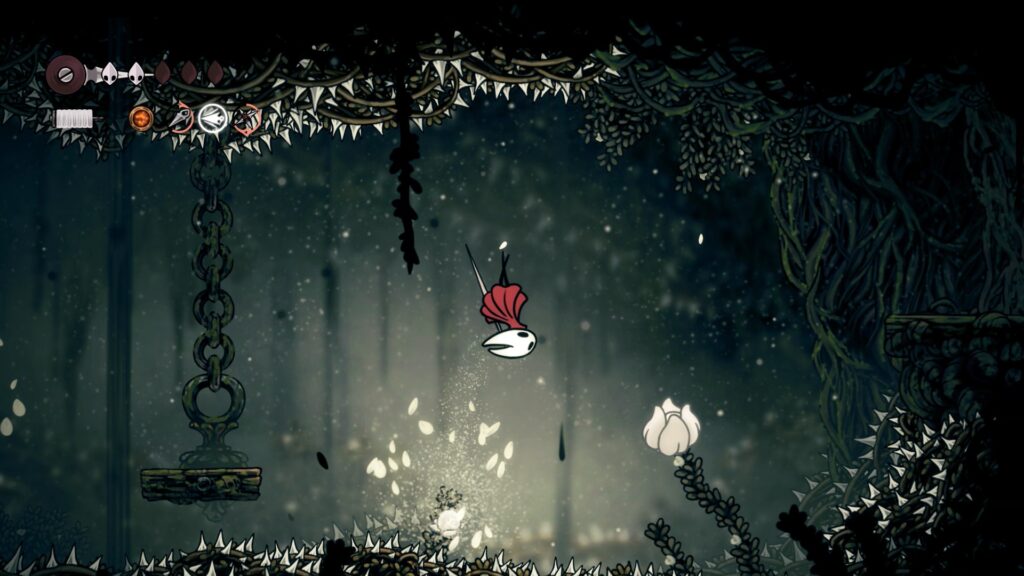 hollow knight silksong soluce complete sone coquibois acte 1 pharloom pc steam xbox game pass ps5 nintendo switch 2 boss sœur splinter masque compétence prise ferme