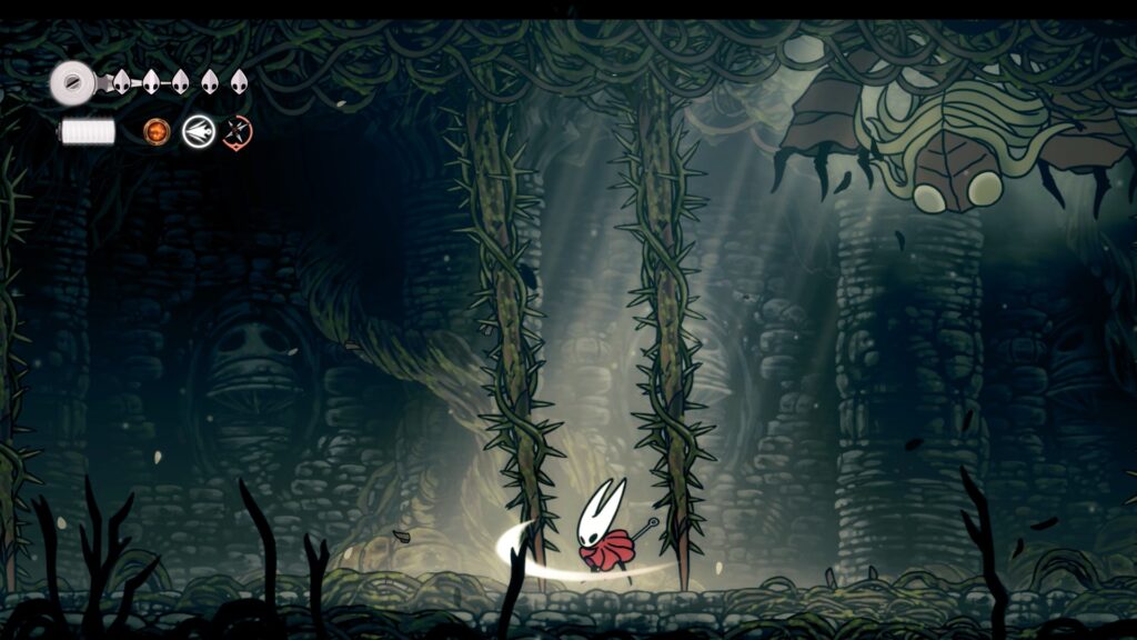 hollow knight silksong soluce complete sone coquibois acte 1 pharloom pc steam xbox game pass ps5 nintendo switch 2 boss sœur splinter masque compétence prise ferme