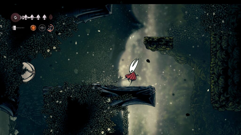 hollow knight silksong soluce complete sone coquibois acte 1 pharloom pc steam xbox game pass ps5 nintendo switch 2 boss sœur splinter masque compétence prise ferme