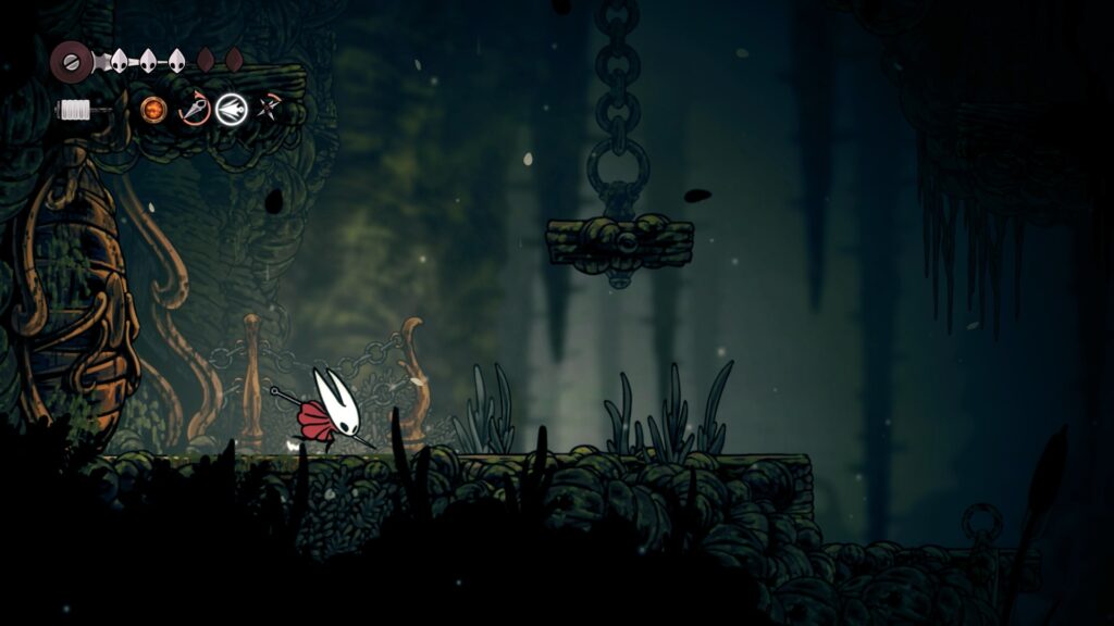 hollow knight silksong soluce complete sone coquibois acte 1 pharloom pc steam xbox game pass ps5 nintendo switch 2 boss sœur splinter masque compétence prise ferme