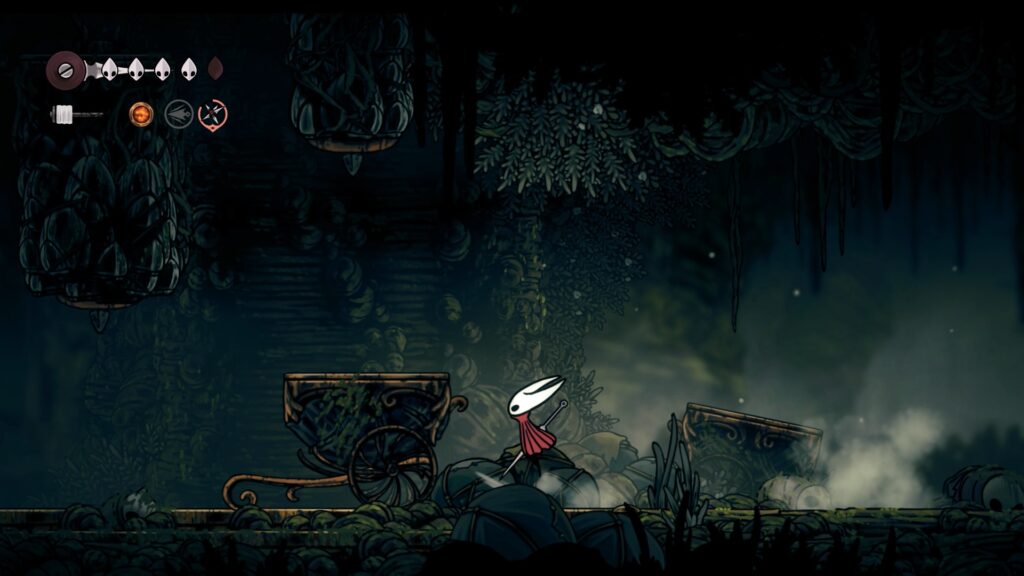 hollow knight silksong soluce complete sone coquibois acte 1 pharloom pc steam xbox game pass ps5 nintendo switch 2 boss sœur splinter masque compétence prise ferme